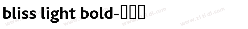 bliss light bold字体转换